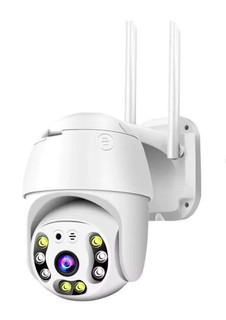 دوربین مداربسته اینترنتی V380 PRO گردان WiFi دو آنتن با دید در شب رنگی