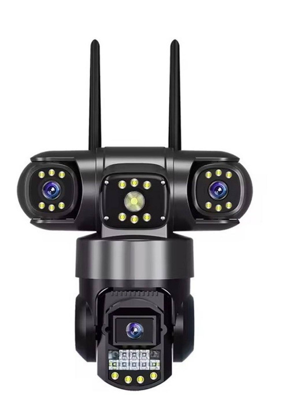 دوربین امنیتی هوشمند سه لنزه سیم کارتی WiFi 9Mpبا پوشش 360 درجه
