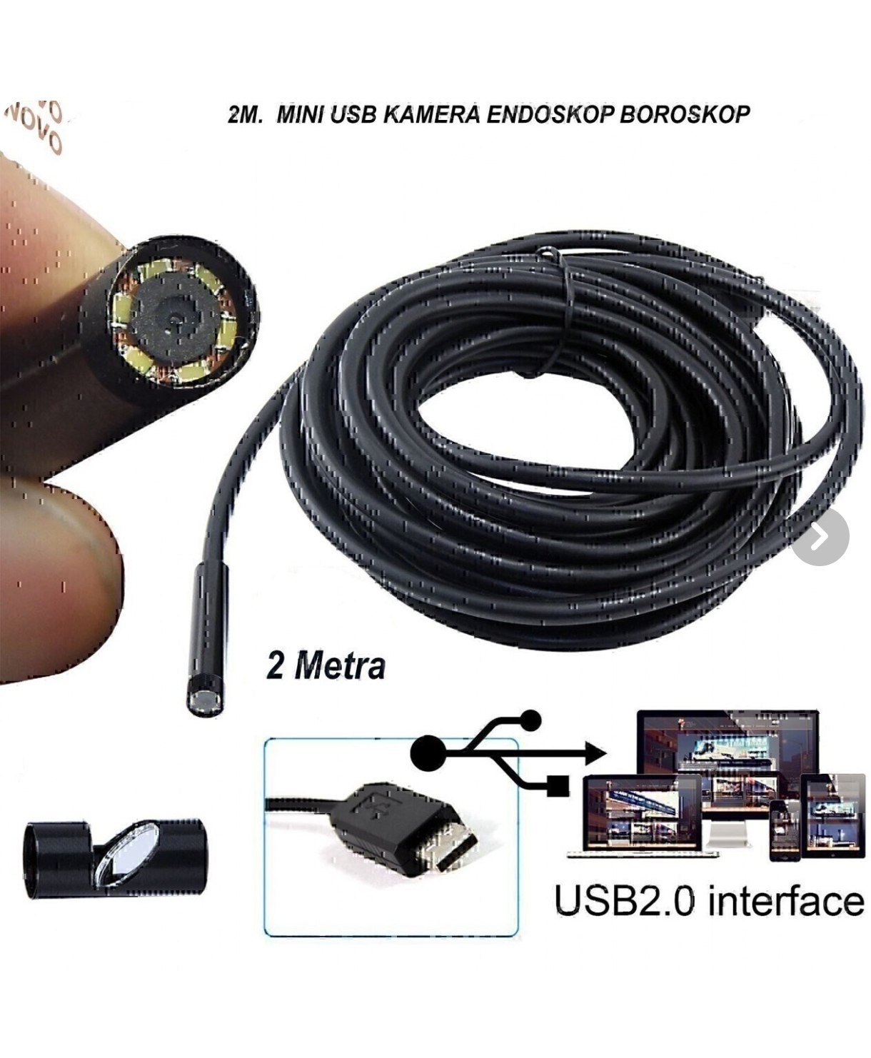 دوربین آندوسکوپی USB و Type-C با متراژهای مختلف | دوربین بازرسی صنعتی ضد آب
