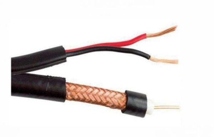 کابل ترکیبی مس RG59 + برق (4RG59) مخصوص دوربین مداربسته AHD، TVI، CVI و آنالوگ