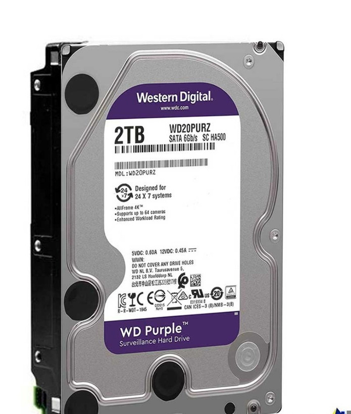 هارد وسترن دیجیتال بنفش (WD Purple) مخصوص دوربین مداربسته | ظرفیت 500GB، 1TB، 2TB و 4TB