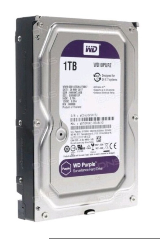هارد وسترن دیجیتال بنفش (WD Purple) مخصوص دوربین مداربسته | ظرفیت 500GB، 1TB، 2TB و 4TB